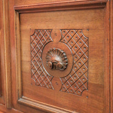 Load image into Gallery viewer, x SOLD Antique French Walnut Two Door Bookcase or China Cabinet. Four Shelves. B12428