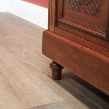 Load image into Gallery viewer, x SOLD Antique French Walnut Two Door Bookcase or China Cabinet. Four Shelves. B12428