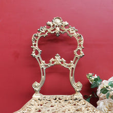 Load image into Gallery viewer, Vintage Italian Gilt Cast Metal Dressing Table Chair or Hall Chair. B13072