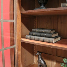 Load image into Gallery viewer, x SOLD Antique French Walnut Two Door Bookcase or China Cabinet. Four Shelves. B12428