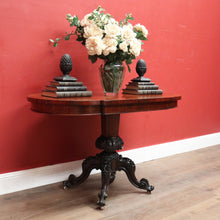 Load image into Gallery viewer, Antique French Rosewood D-end Lamp Table or Centre / Sofa / Side Table. B12436