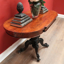 Load image into Gallery viewer, Antique French Rosewood D-end Lamp Table or Centre / Sofa / Side Table. B12436