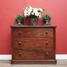 Load image into Gallery viewer, x SOLD Antique Australian Cedar Chest of Drawers - Three Graduating Drawer Cupboard. B12437
