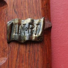 Load image into Gallery viewer, Large Antique French Oak and Brass Wooden Crucifix with Carved Thorn Detail. B12798