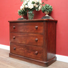 Load image into Gallery viewer, x SOLD Antique Australian Cedar Chest of Drawers - Three Graduating Drawer Cupboard. B12437