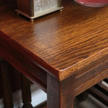 Load image into Gallery viewer, x SOLD Set of French Oak Nesting Tables with Graduated Sizes Stretcher Bases and Turned Legs. B12843