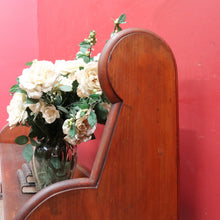 Load image into Gallery viewer, Antique Australian Mahogany Church Pew Hall or Verandah Bench Seat. B13118