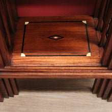 Load image into Gallery viewer, x SOLD Antique French Mahogany Nest of Four Tables with Ivory and Ebony Inlay. B12426