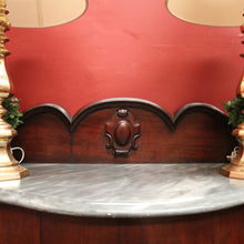 Load image into Gallery viewer, x SOLD Antique English Mahogany Marble Top Console Table / Hall Table with Claw Feet. B12379