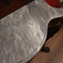 Load image into Gallery viewer, x SOLD Antique English Mahogany Marble Top Console Table / Hall Table with Claw Feet. B12379