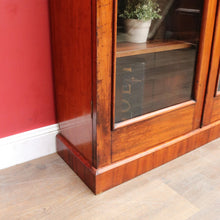 Load image into Gallery viewer, Antique Australian Cedar Glazed Two Door Bookcase or China Cabinet. B13107