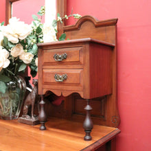 Load image into Gallery viewer, x SOLD Antique English Dressing Table with Shield Shaped Mirror and Storage. B12363
