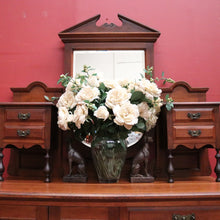 Load image into Gallery viewer, x SOLD Antique English Dressing Table with Shield Shaped Mirror and Storage. B12363