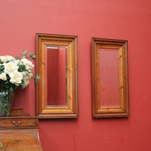 Load image into Gallery viewer, x SOLD A Pair of Antique French Pine Frame Bevelled Edge Mirrors. B12438