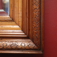 Load image into Gallery viewer, x SOLD A Pair of Antique French Pine Frame Bevelled Edge Mirrors. B12438