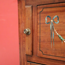 Load image into Gallery viewer, x SOLD Antique French Walnut Ladies Desk with Hand-painted detail and brass handles. B12337