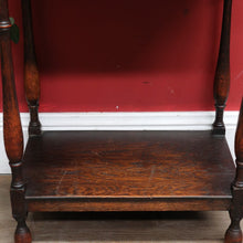 Load image into Gallery viewer, Antique English Oak Bedside Cabinet with Secret Compartment and Open Shelving. B13100