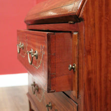 Load image into Gallery viewer, x SOLD Antique French Walnut Ladies Desk with Hand-painted detail and brass handles. B12337