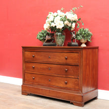 Load image into Gallery viewer, Antique French Cherrywood Louis Philippe Style Three Drawer Chest. B13104