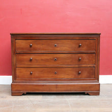 Load image into Gallery viewer, Antique French Cherrywood Louis Philippe Style Three Drawer Chest. B13104