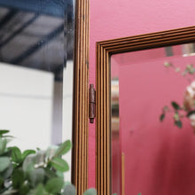 Load image into Gallery viewer, Antique Tri-fold Dressing Table Mirror, Bevelled Glass, Decorative Gilt Detail. B13099