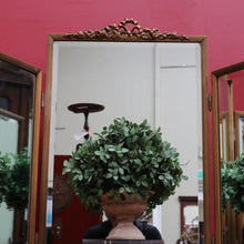 Load image into Gallery viewer, Antique Tri-fold Dressing Table Mirror, Bevelled Glass, Decorative Gilt Detail. B13099
