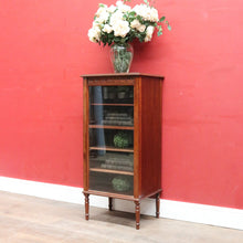 Load image into Gallery viewer, Antique English Mahogany Double Sided Shop Display China Cabinet. B13091