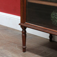 Load image into Gallery viewer, Antique English Mahogany Double Sided Shop Display China Cabinet. B13091