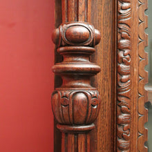 Load image into Gallery viewer, x SOLD Antique French Oak Bookcase, China Cabinet or Display Cupboard. Glass Doors. B12444