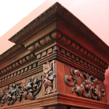 Load image into Gallery viewer, x SOLD Antique French Oak Bookcase, China Cabinet or Display Cupboard. Glass Doors. B12444