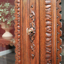 Load image into Gallery viewer, x SOLD Antique French Oak Bookcase, China Cabinet or Display Cupboard. Glass Doors. B12444