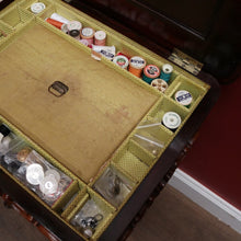 Load image into Gallery viewer, x SOLD Antique English Sewing Table / Hall Table, Rosewood, Carved Flowers to the Legs. B12447