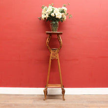 Load image into Gallery viewer, x SOLD Antique French Art Nouveau Plant Stand with Shaped Top Tiered Base and Fretted Cut Out Detail. B12764