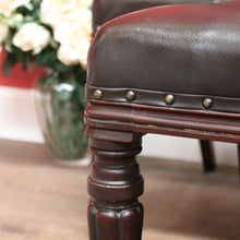 Load image into Gallery viewer, x SOLD Six Dining Chairs or Kitchen Chairs. English, Mahogany and Leather, circa 1870. B12450