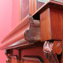 Load image into Gallery viewer, Antique Australian Cedar 4 Door 2 Height Bookcase or China Cabinet. B13105