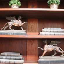 Load image into Gallery viewer, Antique Australian Cedar 4 Door 2 Height Bookcase or China Cabinet. B13105