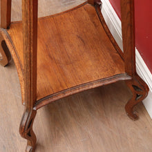 Load image into Gallery viewer, x SOLD Antique French Art Nouveau Plant Stand with Shaped Top Tiered Base and Fretted Cut Out Detail. B12764