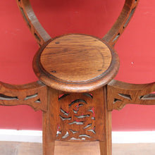 Load image into Gallery viewer, x SOLD Antique French Art Nouveau Plant Stand with Shaped Top Tiered Base and Fretted Cut Out Detail. B12764