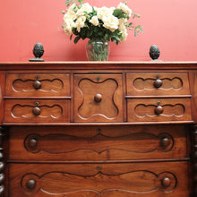Load image into Gallery viewer, x SOLD Antique Australian Cedar Chest of Drawers, with Graduating Drawers. B12446