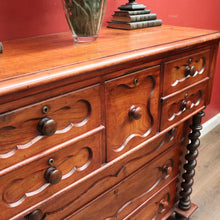 Load image into Gallery viewer, x SOLD Antique Australian Cedar Chest of Drawers, with Graduating Drawers. B12446