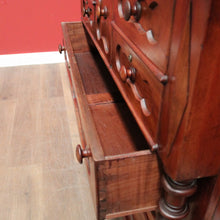 Load image into Gallery viewer, x SOLD Antique Australian Cedar Chest of Drawers, with Graduating Drawers. B12446