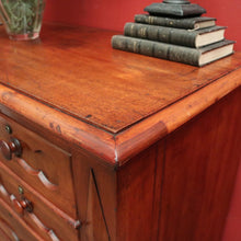 Load image into Gallery viewer, x SOLD Antique Australian Cedar Chest of Drawers, with Graduating Drawers. B12446