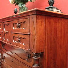 Load image into Gallery viewer, x SOLD Antique Australian Cedar Chest of Drawers, with Graduating Drawers. B12446
