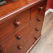 Load image into Gallery viewer, x SOLD Antique Australian Cedar Chest of Drawers or Five Drawer Chest, Graduating Drawers. B12448
