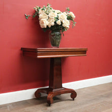 Load image into Gallery viewer, x SOLD Antique Fold Over Tea Table or hall Table, Games or Card Table. Flame Mahogany. B12451
