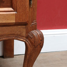 Load image into Gallery viewer, Antique French Oak Breakfront Sideboard with Four Drawers Cupboard Storage and Scroll Cabriole Legs. B12774