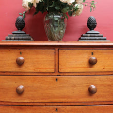 Load image into Gallery viewer, Antique Australian Cedar Five Drawer Chest of Drawers circa 1880. B13090