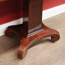 Load image into Gallery viewer, x SOLD Antique Fold Over Tea Table or hall Table, Games or Card Table. Flame Mahogany. B12451