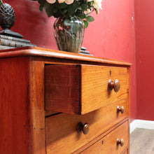 Load image into Gallery viewer, Antique Australian Cedar Five Drawer Chest of Drawers circa 1880. B13090