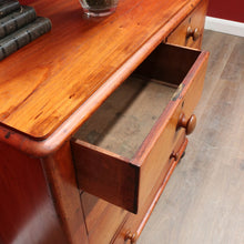 Load image into Gallery viewer, Antique Australian Cedar Five Drawer Chest of Drawers circa 1880. B13090